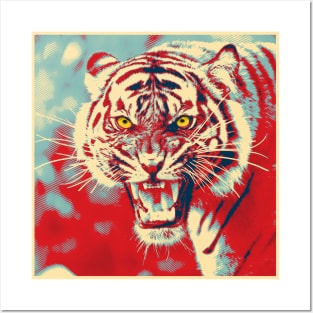 Tiger Pop art 3 Posters and Art